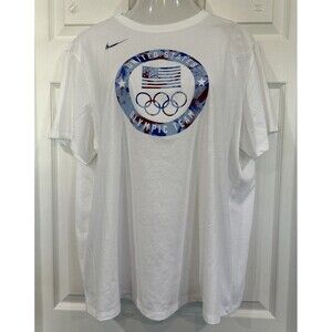 Nike Team USA Olympics Ring 2024 White Crew T-Shirt Women’s XXL FN0870-100